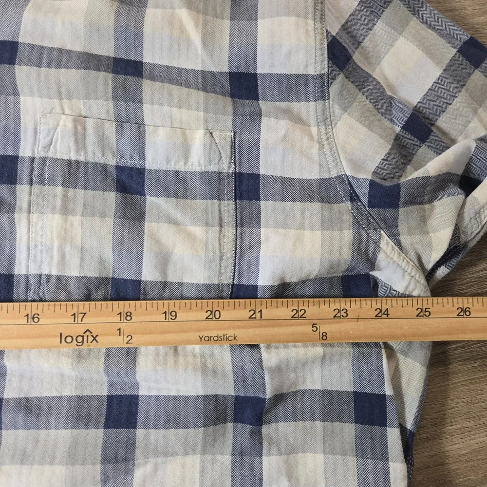 The North Face Flannel Shirt Mens XXL Plaid Cotton Button Down Heavyweight